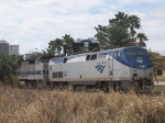 Amtrak pulling in to Union Station in Tampa, FL